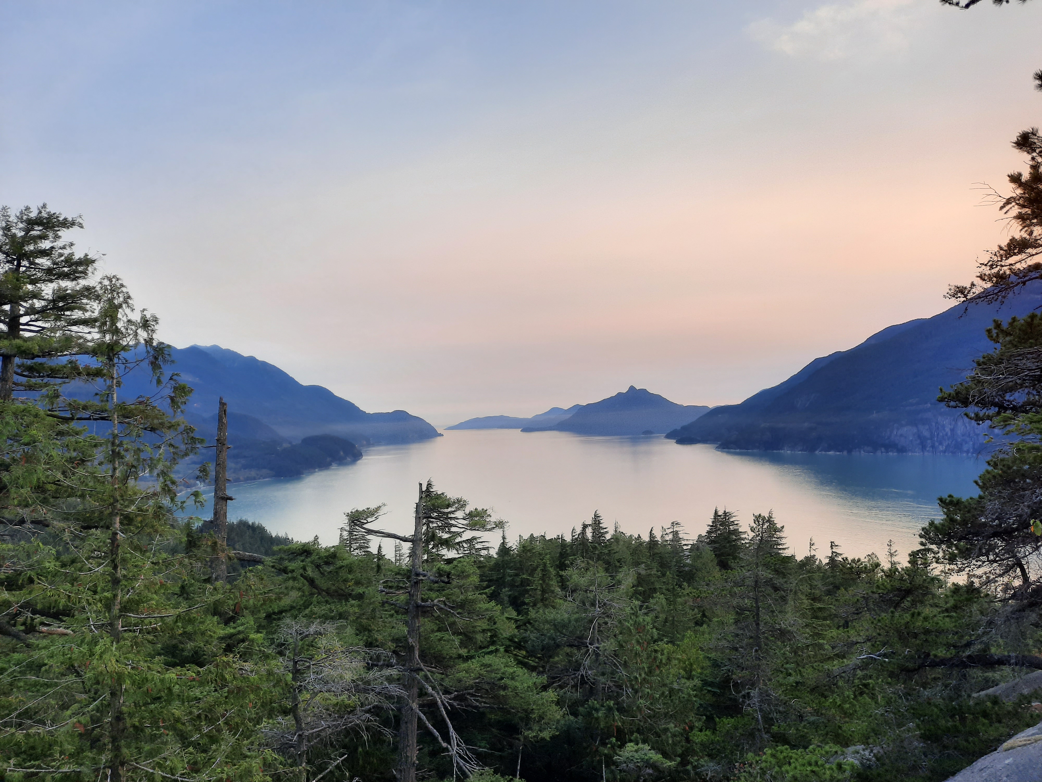 alt=&ldquo;View of Howe Sound from the top of Murrin Park&rdquo; 